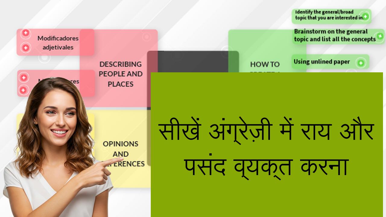 सीखें अंग्रेज़ी में राय और पसंद व्यक्त करना | Learn English in Hindi